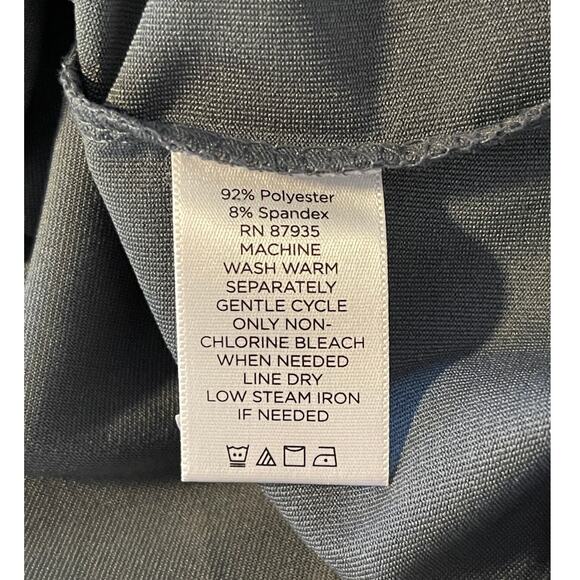 Susan Graver Size Small Gray Grey Essentials Liquid Knit Mock-Neck Tunic Top - Picture 6 of 6